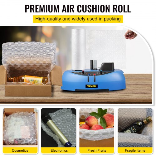 VEVOR Film Coussin D'Air 300m X 40cm - Rouleau Sacs Bulles Air HDPE Pour Machine D'Emballage