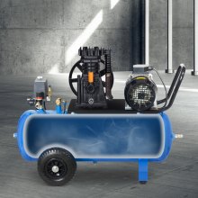 VEVOR Tête de Pompe de Compresseur d'Air Piston 3 CV Débit 164 L/min 2 Cylindres