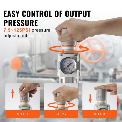Régulateur De Pression De Compresseur D'air 1/4 Pouce, Régulateur