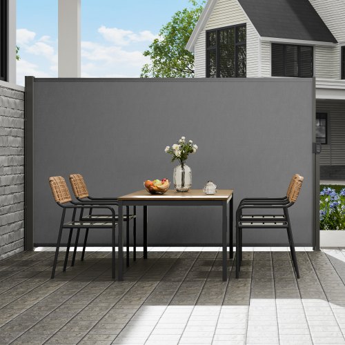 Brise-Vue Balcon 115 X 400 Cm - Gris - 95% Occultation UV - HDPE Résistant - Avec Œillets & Cordes - Intimité Jardin & Terrasse
