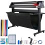 VEVOR Plotter de Découpe Vinyle 1350 mm Traceur de Coupe, Machine de Découpe Vinyle Semi-Automatique avec Logiciel Signmaster Support de Sol, Coupe-Vinyle Étalonnage Précis pour Papier Vinyle Tissu