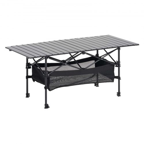 Table De Camping Pique Nique Pliante En Aluminium Hauteur Réglable 25-56cm HB021 - Sport