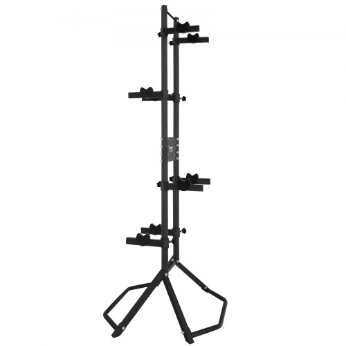 Support à Vélo 6 Vélos Porte-vélos Autoportant Compatible avec Pneus 76,2 mm, Support de Rangement de Bicyclettes Double Face Acier au Carbone, Range Vélo Sol pour Trottoir, Garage, Intérieur | FR
