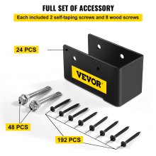 VEVOR Support de solive à bride dissimulée frontal 24PCS pour bois 51x102 mm