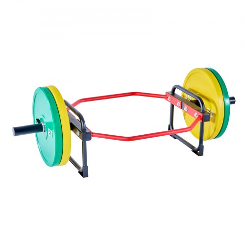Barre Hexagonale (Trap Bar) VEVOR Pour Soulevé De Terre Et Squat - Capacité 240 Kg, Manchons 5 Cm, Réglable - Noir - 10