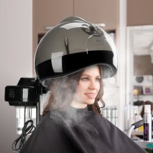 VEVOR Casque à vapeur cheveux ionique professionnel à capuche 300 mm 2 modes