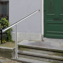 VEVOR  3-4 étapes Main Courante Rampe d'escalier pour Escalier Extérieur en Acier Inoxydable Garde-corps Escalier Extérieur Angle Réglable Rampe d'escalier Extérieur Porche Jardin Intérieur