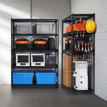 VEVOR Étagère de Rangement Garage Robuste Réglable 5 Niveaux Capacité 1361 kg