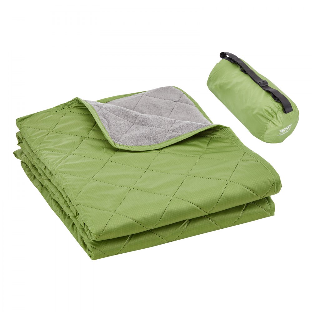 VEVOR Couverture de Camping 2,08x1,4 m Polaire Polyester 330 g/m² en Plein Air