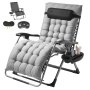 VEVOR Fauteuil Inclinable Zéro Gravité 825 mm Transat Jardin Intérieur Extérieur