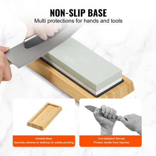 Pierre à Aiguiser 170x75mm – Base Antidérapante, Pour Entretenir Vos Couteaux