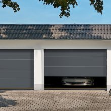 VEVOR Joint de seuil d'étanchéité universel pour bas de porte de garage 3 m noir