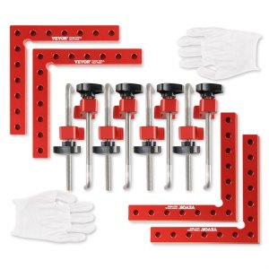Carré D'Équerre 90° 120x120 Mm Lot De 2 – Positionneur D'Angle Droit En Aluminium CNC Pour Menuiserie & Soudure