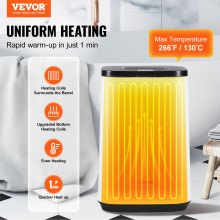 VEVOR Sèche Serviettes Seau Chauffe Serviette 20 L avec Écran LED et Minuterie