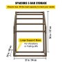 Porte-serviettes de piscine VEVOR avec rangement spacieux à 5 barres, capacité de charge de 55 lb et grande base de support.