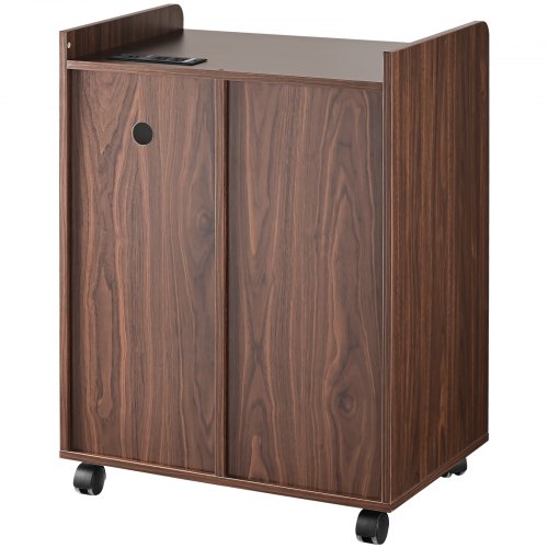 Armoire de classement latérale en bois simpliste avec fermeture douce