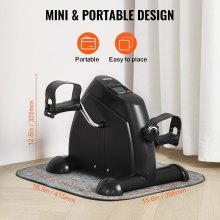 VEVOR Mini Vélo d’Appartement Pédalier Fitness sous Bureau pour Bras et Jambes