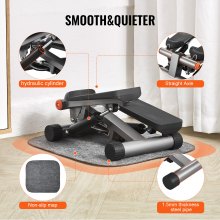 VEVOR Mini Stepper pour Exercices Fitness à Domicile avec Bande de Résistance