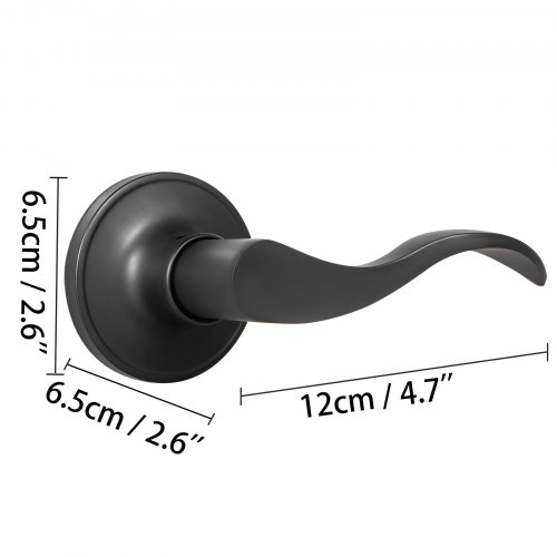 Lot De 10 Poignées De Porte Confidentialité – Satin Nickel, Sans Clé, Pour Chambre
