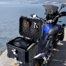 VEVOR Top case coffre arrière de moto universel étanche en alliage d'alu 45 L