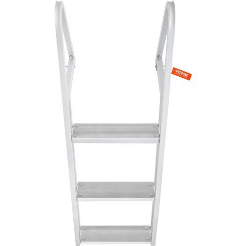 Échelle De Quai VEVOR 3 Marches – Amovible En Alliage Aluminium – Charge Max 158,7 Kg – Pour Bateau, Ponton, Piscine, Lac