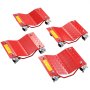 VEVOR 4PCs Chariots de Manutention de Voiture Déplace Véhicules Charge 3,6T