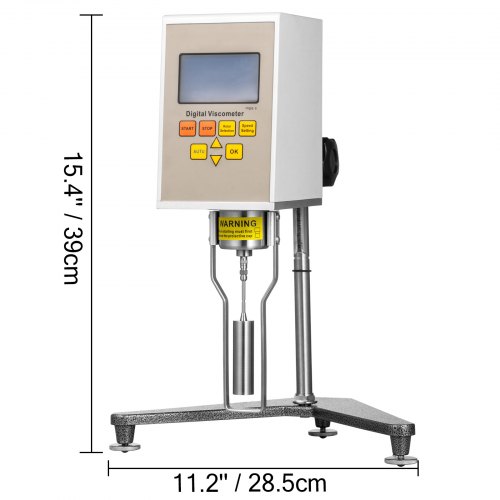 VEVOR Viscosimètre numérique 10-1×105 MPA.S, Testeur de viscosité Rotatif numérique NDJ-5S, Viscosimètre Rotatif à Affichage Numérique, Tester Meter Précision Viscosimètre Liquide Portable