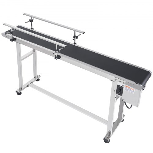 Convoyeur à Bande Motorisé VEVOR 1498x198mm - Acier Inoxydable Vitesse Réglable
