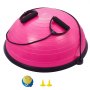 VEVOR Ballon d'Équilibre Demi-ballon 62 cm Bande de Résistance pour Gym Rose