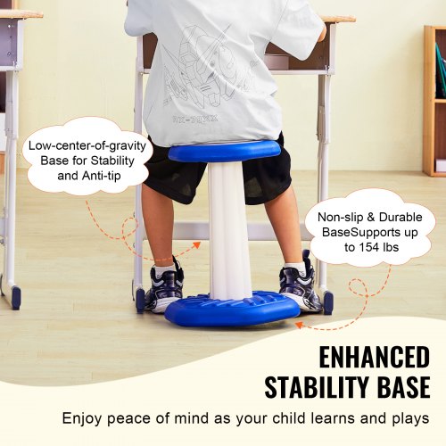 Tabouret Oscillant Dynamique Tabouret Oscillant VEVOR Réglable 40-55cm - Siège Dynamique Pour Enfants TDAH - Noir Siège Dynamique Concentration