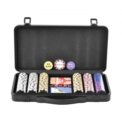 Boîte De Rangement Pour Jetons De Poker - Mallette En Aluminium Avec Poignée Et Serrure - 39x21x6 Cm, Intérieur EVA - Pour Cartes, Dés, Petits Objets - 3