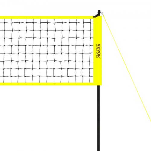 Filet De Volleyball Pliable 9,5m Avec Poteaux Acier, Ballon Et Sac - Kit Complet Pour Jardin Et Plage