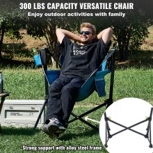 VEVOR Chaise Hamac de Camping Pliante Bascule Inclinable Capacité Charge 136 kg