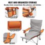 VEVOR Chaise de Camping Inclinable Pliante Portable 150 kg pour Maison Extérieur