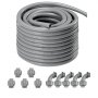 VEVOR Conduit électrique flexible PVC étanche aux liquides 12,7 mm 30,5 m IP65