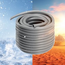 VEVOR Conduit électrique flexible PVC étanche aux liquides 25,4 mm 30,5 m IP65