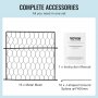 VEVOR Cages de protection pour plantes légumes contre animaux 340 mm lot de 4