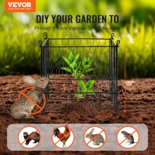 VEVOR Cages de protection pour plantes légumes contre animaux 340 mm lot de 4