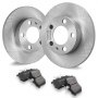 VEVOR Disques de Frein Arrière 232 mm Kit de Remplacement pour Audi A3 (8L)