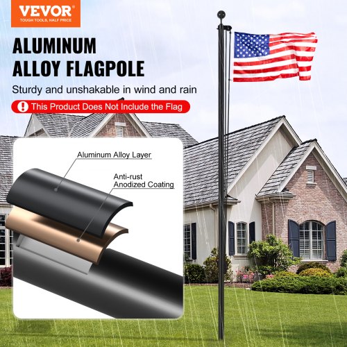 Kit Mât De Drapeau/support Pour Antenne Satellite RV - En Alliage Aluminium - Pour Antenne Parabolique GEN2 - Portable Et Facile à Monter