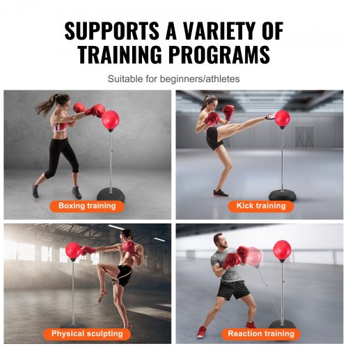 Sac de frappe avec support, sac de boxe pour adolescents et adultes – Hauteur réglable – Sac de vitesse pour entraînement, équipement de boxe, soulagement du stress et fitness Sac de frappe avec support, sac de boxe pour adolescents et adultes – Hauteur réglable – Sac de vitesse pour entraînement, équipement de boxe, soulagement du stress et fitness