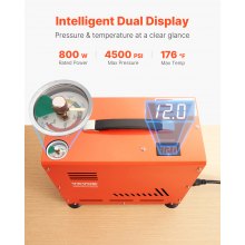 VEVOR Compresseur d'air PCP à double cylindre 800 W 30 MPa arrêt automatique