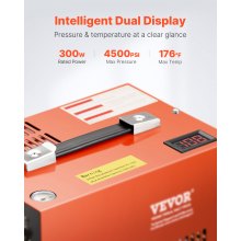 VEVOR Compresseur d'air PCP 300 W 30 MPa avec convertisseur intégré arrêt manuel