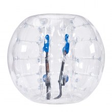 VEVOR Bulle Gonflable de 1,2 m Transparente pour Adolescents et Adultes Balle Pare Chocs à Bulles en PVC pour Hamster Humain 0,8 mm d'Épaisseur pour Jeux d'Équipe en Plein Air Jouets Pare-chocs Jardin