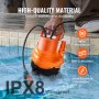 VEVOR Pompe de puisard utilitaire submersible pompe à eau 6000 L/H 320 W 7 m