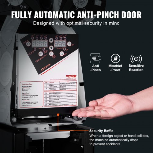 Machine à Sceller Les Gobelets Automatique VEVOR - 500-650 Gobelets/h, Pour Diam. 90/95 Mm, Hauteur 90-190 Mm - Écran LCD, Idéale Pour Thé Aux Perles, Café - 2