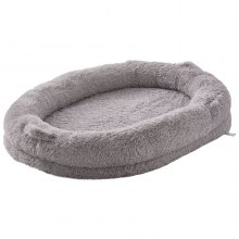 VEVOR Grand lit pour chien de taille humaine lavable en velours PV 182x122x25 cm