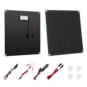 icyant Kit de Panneau Solaire 20W 18V Chargeur de Batterie Solaire icyant Kit de Panneau Solaire 20W 18V Chargeur de Batterie Solaire