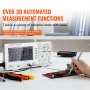 VEVOR Oscilloscope Numérique Taux d'Échantillonnage 1 GS/s Kit d'Oscilloscope Professionnel Bande Passante 100 MHz 2 Voies Algorithmes Mathématiques et FFT pour Mesure de Signaux Entretien Débogage