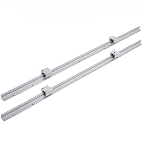 JUZ - Chariot de rail linéaire 2 rails de guidage linéaires LML12H longueur 400 mm avec blocs JUZ - Chariot de rail linéaire 2 rails de guidage linéaires LML12H longueur 400 mm avec blocs